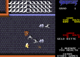 Gauntlet (2 Players, German, rev 4) - MAME machine