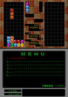 Columns (Mega-Tech) - MAME machine